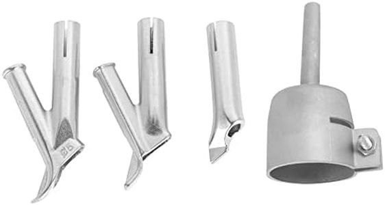 Bruafsir 4 boquillas de soldadura de velocidad para vinilo PVC plástico soplador de aire caliente triángulo velocidad boquilla 5 mm cabeza de soldadura redonda aleación Y tipo