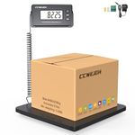 Digital Shipping Postal Scale 1.76 oz High Accuracy！440lb with Hold and Tare Function, Extended LCD Display for Packages Small Business, Mail, Warehouse, Home, Battery & Charging Cable Included