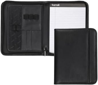 Samsill Professional Padfolio - Resume Portfolio/Business Portfolio with Secure Zippered Closure, Junior Size, 10.1-inch Tablet Pocket, Expandable Document Organizer & 7"x10" Writing Pad