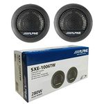 2 tweeters compatible with ALPINE SXE-1006TW 45 watts rms 280 watts max 3 cm of diameter depth only 1.5 cm sensitivity 88 db spl sql car, per pair