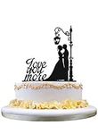 Love you more Wedding Cake Topper G