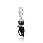 MZC Jewelry Pet Black Cat Charm for