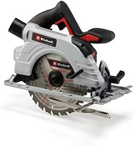 Einhell Power X-Change 190mm Cordless Circular Saw - 18V Brushless Rotary Wood Saw, Tool-Free Adjustment, LED, Dust Extraction - TE-CS 18/190 Li Solo Saw (Battery Not Included)