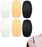 jeufun 3 Pairs Silicone Bra Strap Cushions,Bra Strap Holder Stop Slipping,Non Slip Bra Strap Pad Holder Relief Pain Shoulder Pads Soft Bra Strap Shoulder Pads for Women Girls Party (3 Colors,9x5cm)