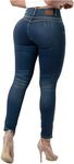 LOWLA 244119 High Rise Skinny Butt Lifting Jeans for Women Pantalones Colombianos Levanta Cola Dark Blue 5