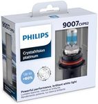 Philips 9007 CrystalVision Platinum Upgrade Headlight Bulb, Pack of 2