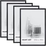 HEART ART 24 x 36 Poster Frame 4 Pa