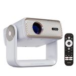 Wzatco Yuva Horizon, Google TV Official, Native 1080P Projector 4k Ultra HD, 1500 ANSI Ultra Bright, Fully Automatic, Sealed Engine, Smart Mini Theater for Room, Home Cinema, White
