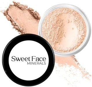 Pink Bisque Foundation (30g Full Size Sifter Jar) Matte Mineral Makeup Loose Powder Bare Face Full Coverage Long Lasting All Natural Noncomedogenic for All Skin Types Airbrushed Finish SPF 30