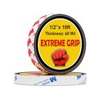 2 Rolls Magnetic Tapes, Flexible Magnet Strips with 3M Adhesive Backing, 10 Feet x 0.5"W Each Roll for DIY, Crafting, and Organizational Projects.