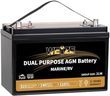Weize BCI Group 31M Dual Purpose AGM Battery, 240RC 825CCA 12V 110AH Starter & Deep Cycle Sealed Marine & RV Battery