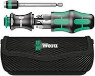 Wera 05051024002 Kraftform Kompakt 25 Slotted and Phillips Bitholding Screwdriver with Bayonet Blade and Pouch