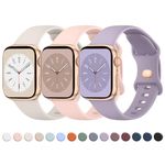 Tobfit 3-Pack Strap Compatible with Apple Watch Series 10/9/8/7/6/5/4/3/2/1/SE 1 2 – 38mm/40mm/41mm/42mm/44mm/45mm/49mm Replacement Band for Men & Women (Smartwatch Not Included)