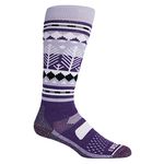 Burton Women's Performance Midweight Snowboard Socks, Snowy Pines, M UK