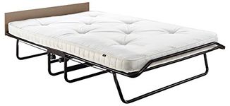 Jay-Be Supreme Folding Bed with Micro e-Pocket Sprung Mattress and Automatic Folding Legs, Compact, Small Double,Black