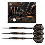 Harrows Noble Steel Tip Dart Set – 90% Tungsten, 3 Supergrip Carbon Shafts and 3 Noble Flights (26)