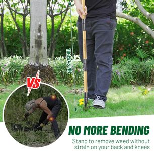 Ormalla Long Handle Weed Puller – Manual Garden Root Remover