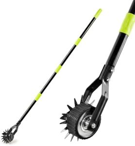 Manual Lawn Edger with 66.9 Inch Long Handle and Rotary Edging Wheel