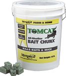 MOTOMCO, 1 oz/18 lb 008-32448 Tomcat All-Weather Bait Chunx Rat and Mouse Killer