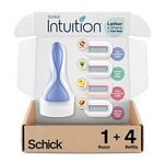 INTUITION Schick Razors for Women Variety Pack with 1 Razor Handle & 4 Intuition Razor Blades Refill | Shaving Kit Women, Girls Shaving Kit Beginners, Razor Gift Set for Women, Razor Starter Kit