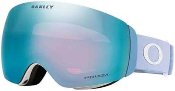 Oakley Flight Deck M Ski Goggles Bundle, Stonewash w Prizm Sapphire
