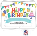 25 Colorful Birthday Certificates For Kids Classroom Birthday Gifts - Happy Birthday Certificates For Students, Birthday Awards For Students, Birthday Awards Classroom Supplies For Teachers Elementary