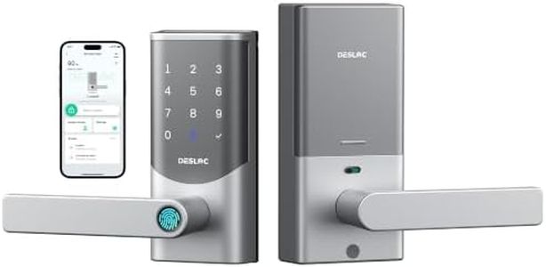 DESLOC K221 Fingerprint Smart Lever Lock, Built-in WiFi, 16-Month Battery