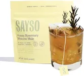 SAYSO Honey Rosemary Moscow Mule | The Original Craft Cocktail Tea Bag Mixer (Steep in Vodka & Cold Water, Enjoy in 1 Min) or Skip the Spirit for Mocktail | All Natural, Certified Gluten-free & Non-GMO, 8 Count