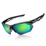 BONDDI Sunglasses Men - Polarized Sports Sun Glasses Ultra Light Unbreakable Frame Eyewear UV400 Protection for Man Women