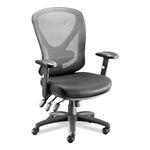 Alera ALEAS42M14 15 in. - 18.82 in. Seat Height Aeson Series Multifunction Task Chair Supports Up to 275 lbs. - Black