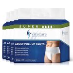 48 x Incontinence Pants Women and Men | Adult Diapers | Adult Nappies | Adult Incontinence Pull Up Pants | Soft-Stretch Waistband |