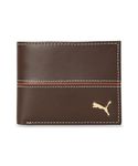 Puma Unisex-Adult Leather Stripe Wallet, Chocolate (9105502)