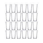 Carlisle FoodService Products Stackable Plastic Stackable Tumbler, Plastic Tumbler for Restaurants, Catering, Kitchens, 16 Ounces, Clear,24 Count (Pack of 1)