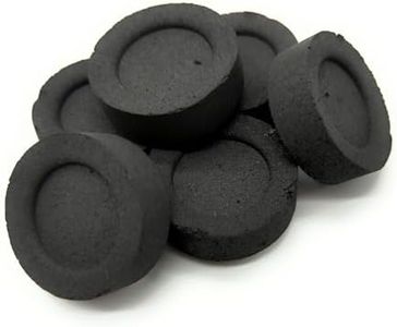 Carboncino per incenso rapida accensione 33 mm 1 Rotolo 6 dischi a lunga durata di origine greca. Carboncini per Incenso Grani Resine Narghilè