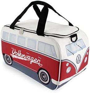 BRISA VW Collection - Volkswagen Bus T1 Camper Van Cooler Bag 25 l (White/Red)