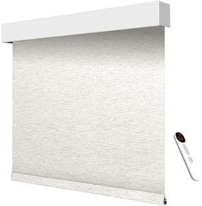 Velawisp Smart Motorized Blinds – 70% Blackout Roller Shades with Remote, Alexa/Google Home/Siri Control, Matter Compatible, Wireless Rechargeable Battery, Custom Sizes for Windows & Sliding Doors