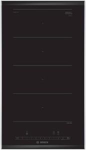 Bosch PXX375FB1E, Serie 6, Domino-Kochfeld, Einbau, 30 cm, Flex-Induktion, Quick start, einfache Bedienung des Kochfeldes, DirectSelect, Power Boost, Re Start, Glaskeramik, Schwarz