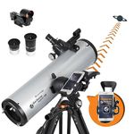 Celestron 22461 StarSense Explore DX 130 Newtonian Reflector Telescope with Smartphone App-enabled Technology - includes Two Eyepieces, Phone Dock and Height-adjustable Tripod, Black