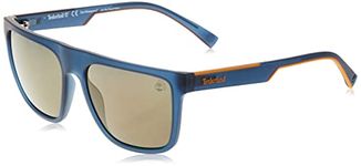 Timberland TB9253 Glasses, Matte Blue, 58 for Men