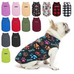 BEAUTYZOO Dog Fleece Vest Sweater Winter Jacket for Small and Medium Dogs with D-Ring Leash Cold Weather Coat Hoodie for XS S M Dogs Boy or Girls