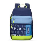 uppercase 35L Campus 03 | School Bag | Double Compartment with Top & Side Quick Access Pocket | Well- Padded Backpack | Side Water-Bottle Pocket | Unisex | 750 Days Warranty (Blue)