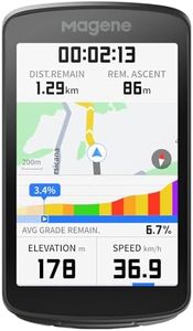 Magene C706 Smart GPS Bike Computer – 3.3" Color Touchscreen with Map Navigation, Voice Guidance, Freeride ClimbPro, Live Segments, Dual-Band GNSS Cycling Computer