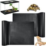 Mechpia 2 Pack Reptile Carpet, Bearded Dragon Tank Accessories Bedding Reptile Mat Terrarium Substrate Liner Tank Flooring Habitat for Gecko, Snake, Tortoise, Lizard Iguana (18"X 79")