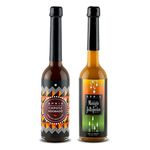 Sprig Hot Sauce Combo | Mango Jalapeno and Mexican Chipotle Adobado | Use as Condiment, Marinade or Dip | No Artificial Flavours or Colours | Use with Pizza, Chicken Wings, Salads & Snacks