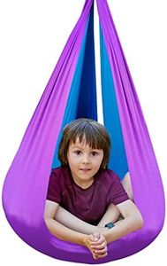 INMUA Sensory Swing, Indoor Therapy Swing for Special Needs, Sensory Processing Disorder, Autism, ADHD & SPD, Outdoor Swing Hammock Kit (Purple/Blue)