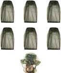 6Pcs Premium Head Net Face Mesh wit