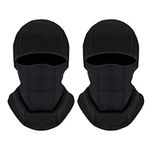 HJORZMM Balaclava Ski Mask for Men Women- Winter Fleece Thermal Face Mask Cover for Cold Weather, Warmer Windproof Breathable Gear for Hunting Cycling Motorcycle Skiing, Outdoor Work Black