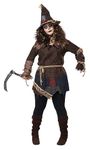 California Costumes Women's Plus Size Creepy Scarecrow Costume 3X