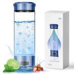 Hydrogen Water Bottle, Portable Hydrogen Water Bottle Generator, 1500 PPB Smart Hydrogen Water Machine with SPE/PEM Tech, Rechargeable Ionizer Machine for Home, Travel & Office Fitness Drinking