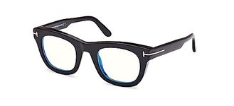 Tom Ford FT5872-B BLUE BLOCK Shiny Black 48/25/140 men Eyewear Frame